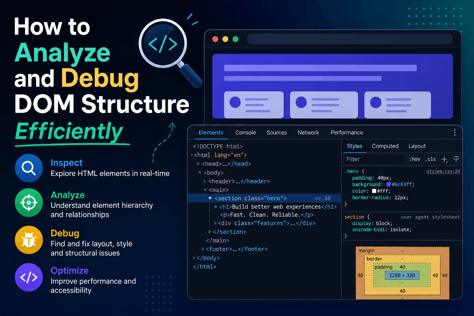 How to Analyze and Debug DOM Structure Efficiently